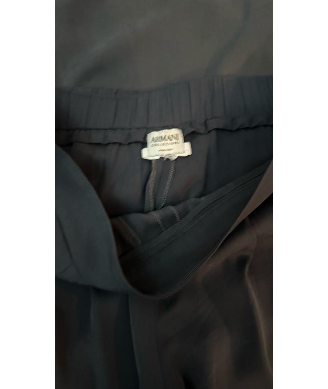 ARMANI COLLEZIONI Темно-синий вискозный костюм с брюками, фото 4