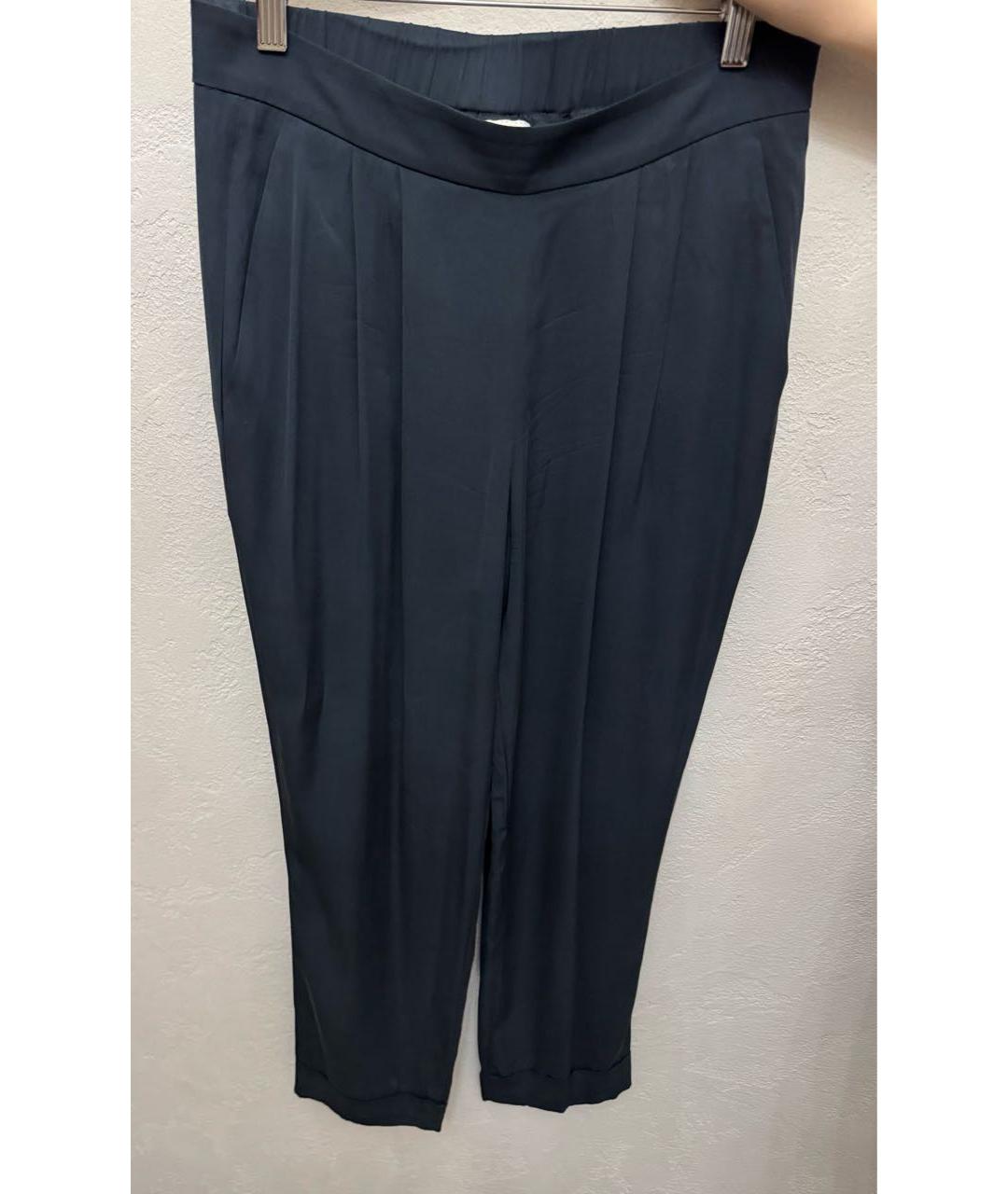 ARMANI COLLEZIONI Темно-синий вискозный костюм с брюками, фото 2