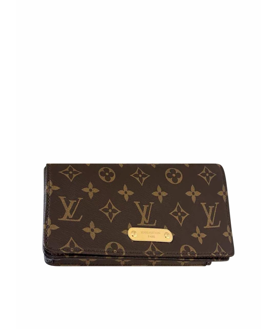 LOUIS VUITTON Коричневая кожаная сумка через плечо, фото 1