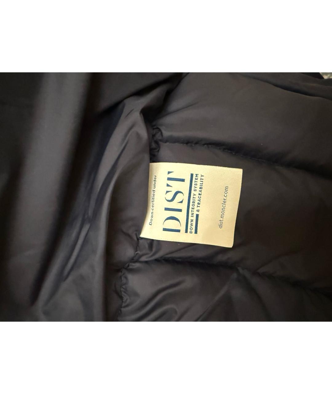 MONCLER Темно-синий полиэстеровый жилет, фото 7