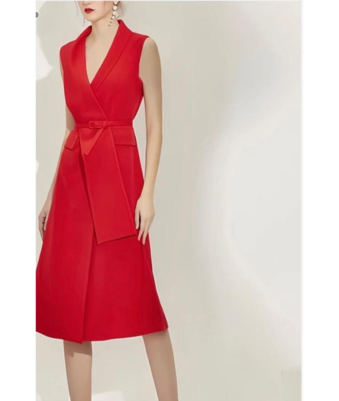 GUCCI Красное шерстяное вечернее платье, фото 6