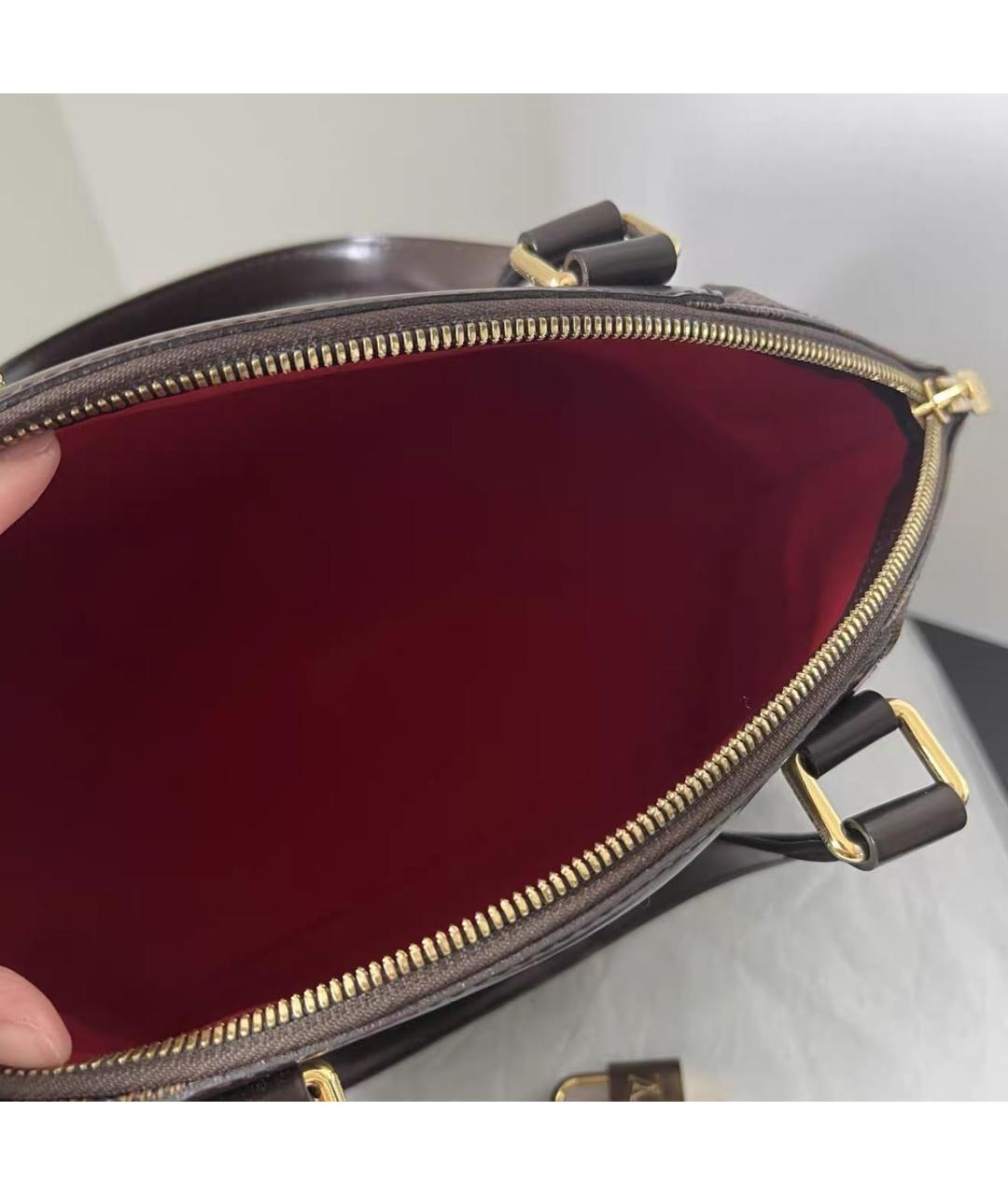 LOUIS VUITTON Коричневая сумка с короткими ручками, фото 7