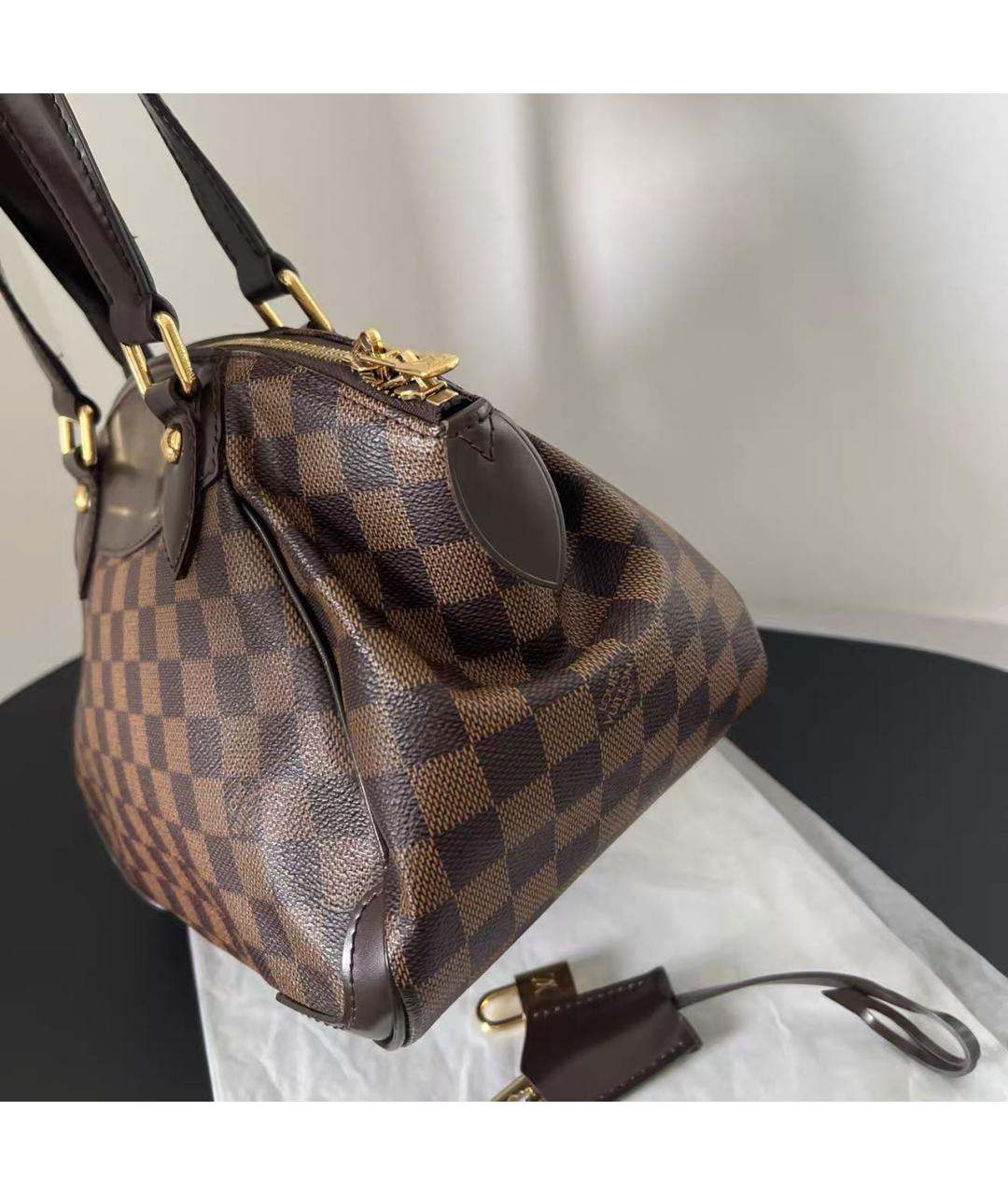LOUIS VUITTON Коричневая сумка с короткими ручками, фото 5