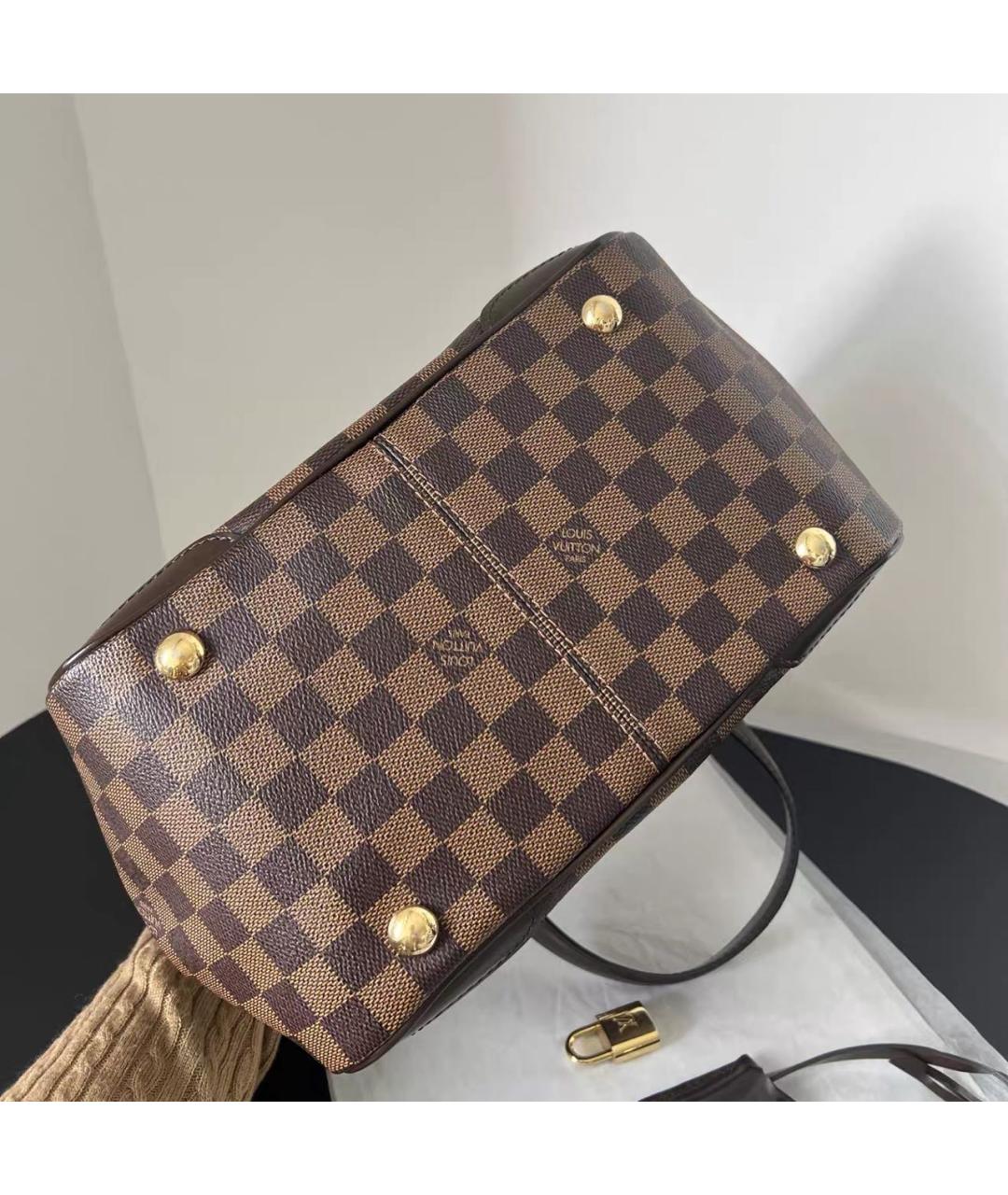 LOUIS VUITTON Коричневая сумка с короткими ручками, фото 6