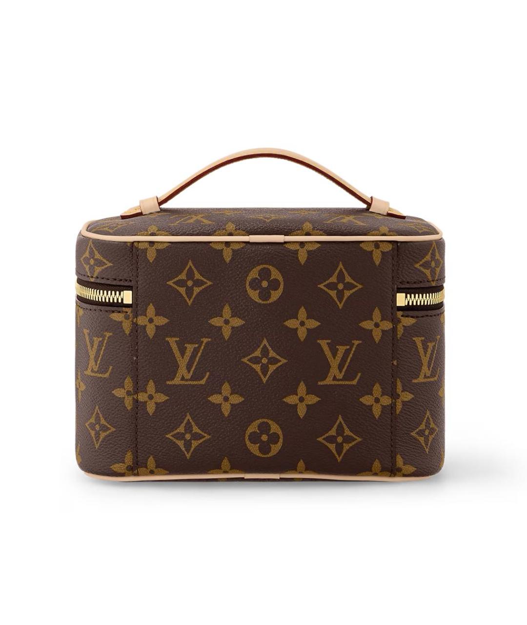 LOUIS VUITTON Коричневая косметичка, фото 6