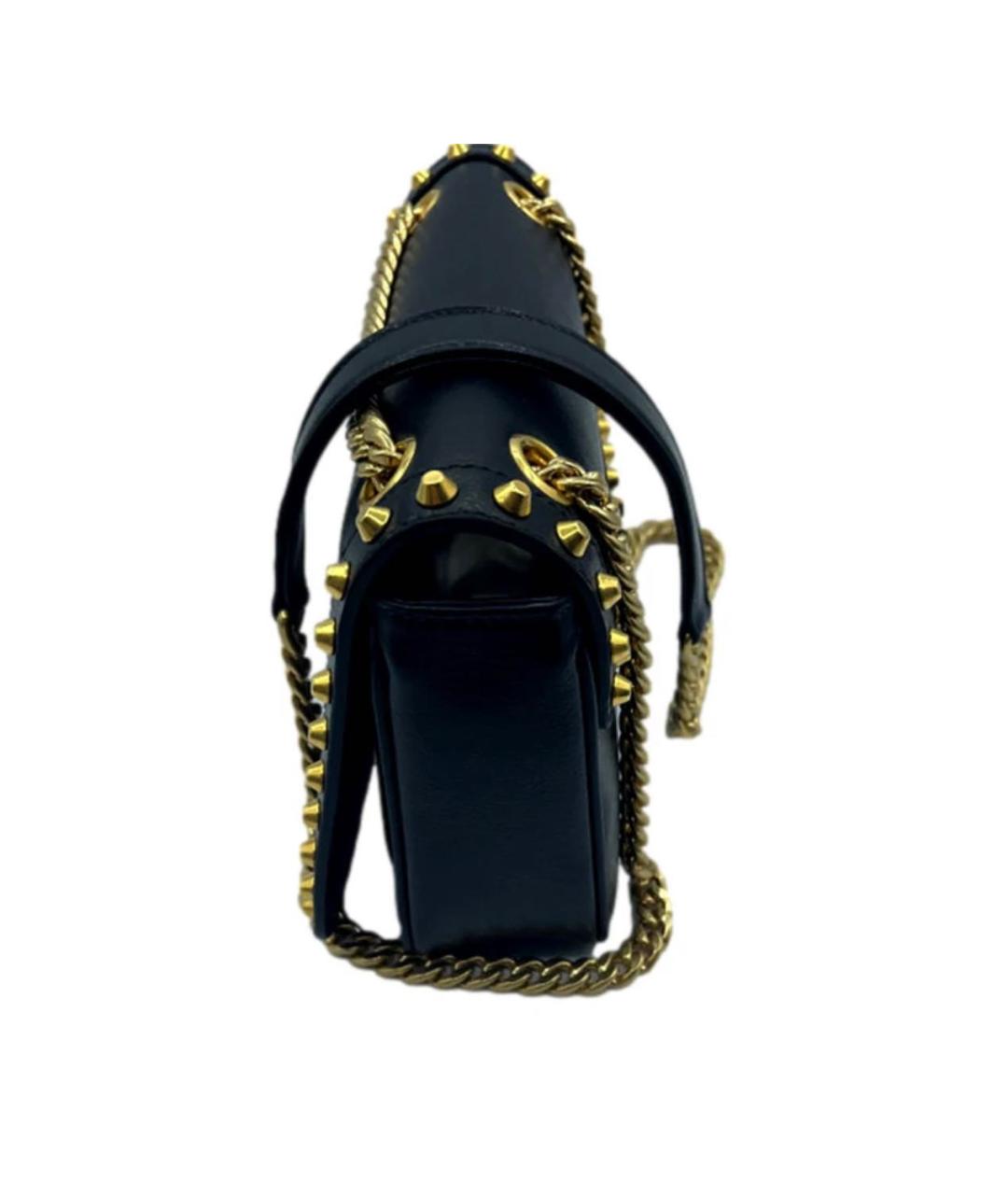 PRADA Черная кожаная сумка через плечо, фото 4