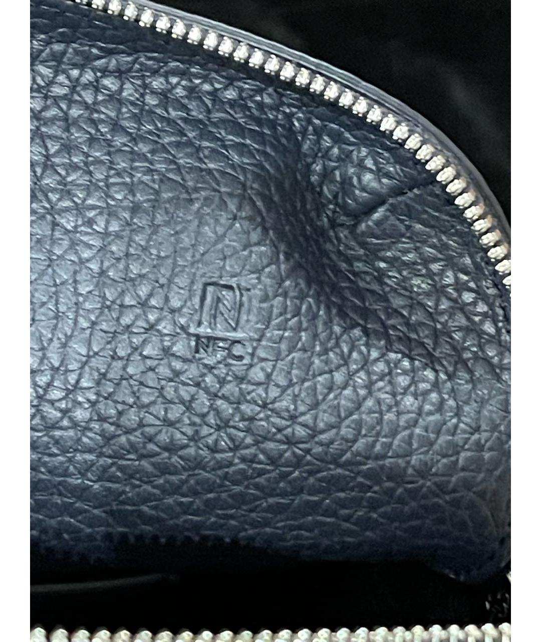 STEFANO RICCI Синяя кожаная сумка на плечо, фото 4