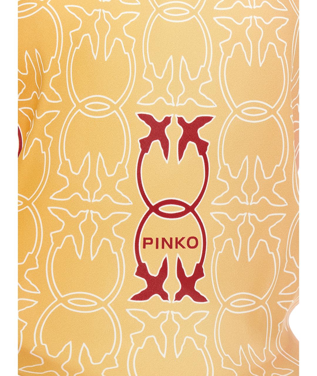 PINKO Розовая вискозная майка, фото 4