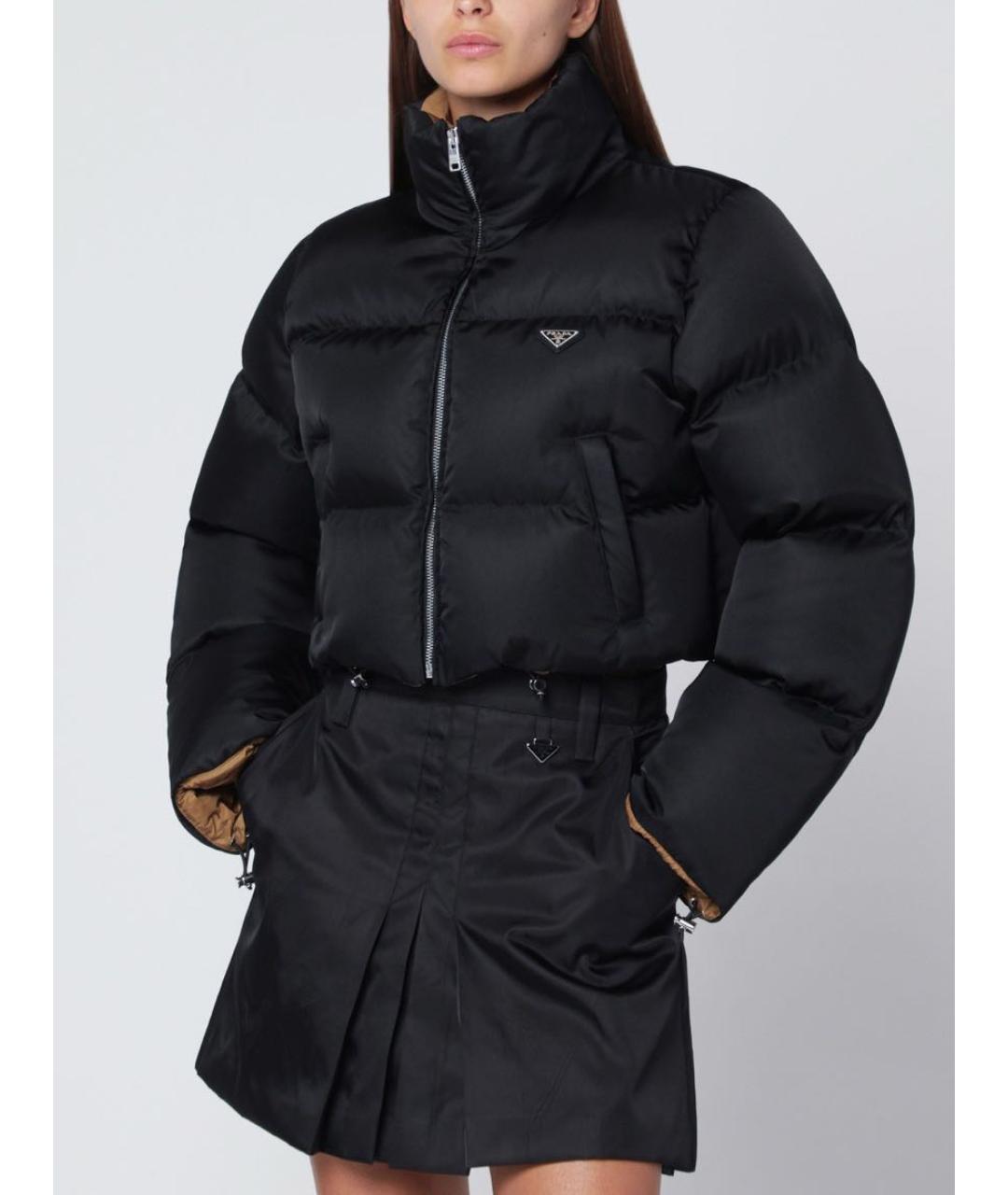 PRADA Черная полиамидовая куртка, фото 7