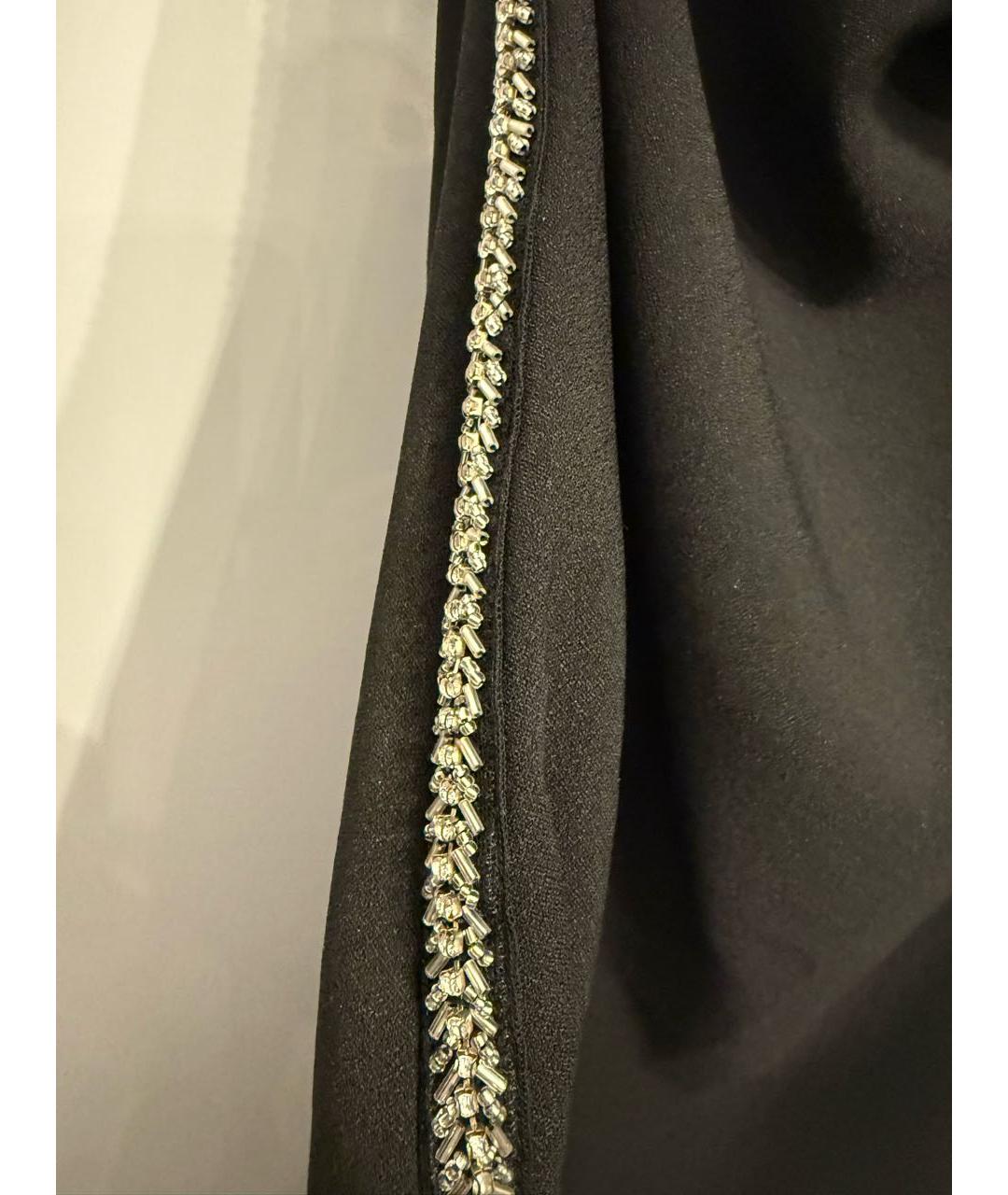 SELF-PORTRAIT Черное шерстяное коктейльное платье, фото 3