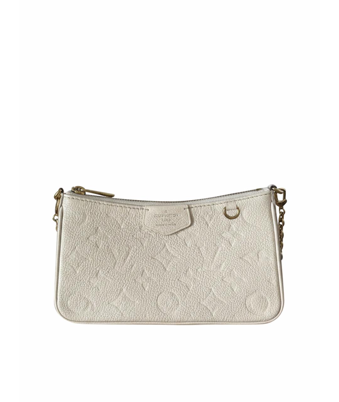 LOUIS VUITTON Бежевая кожаная сумка через плечо, фото 1