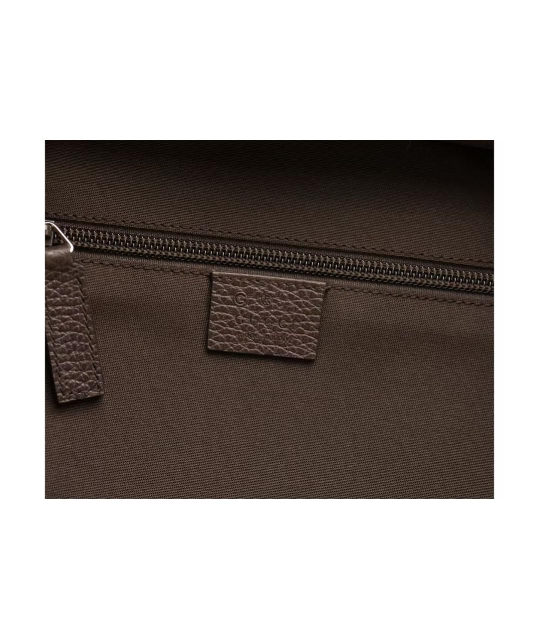 GUCCI Коричневый тканевый рюкзак, фото 3