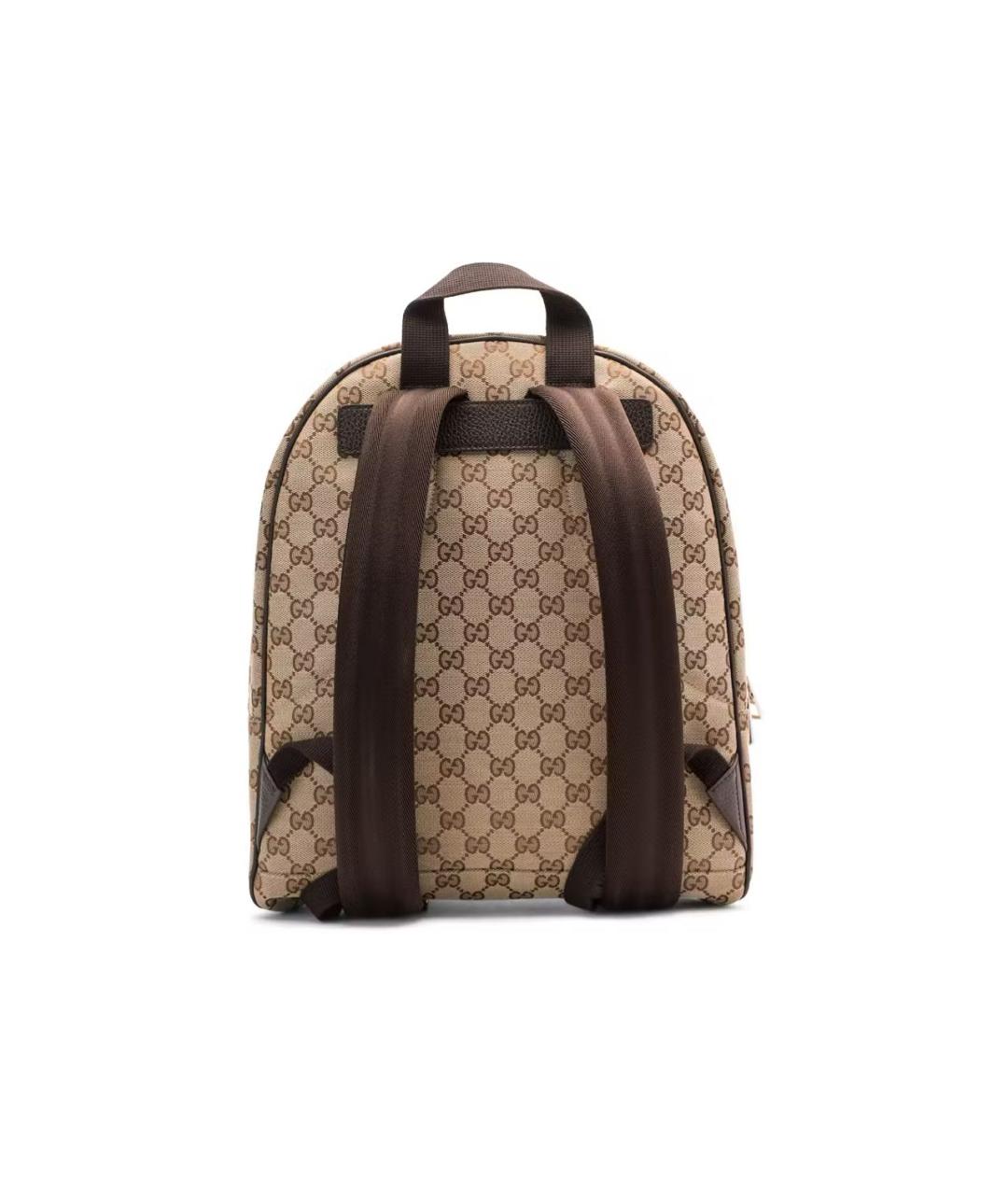 GUCCI Коричневый тканевый рюкзак, фото 2