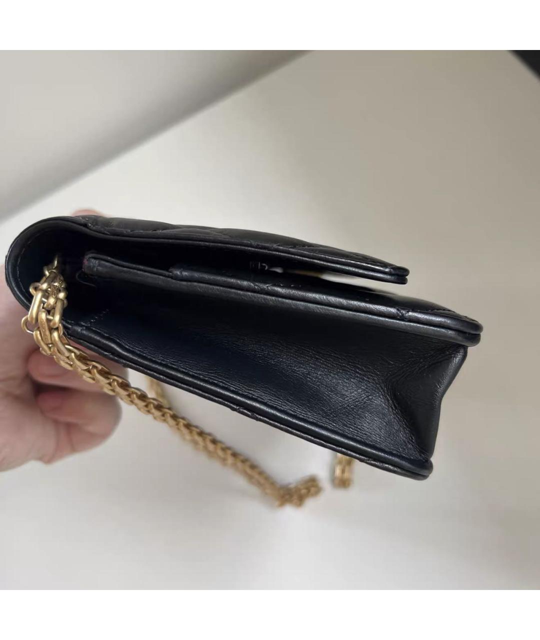 CHANEL Черная кожаная сумка через плечо, фото 5