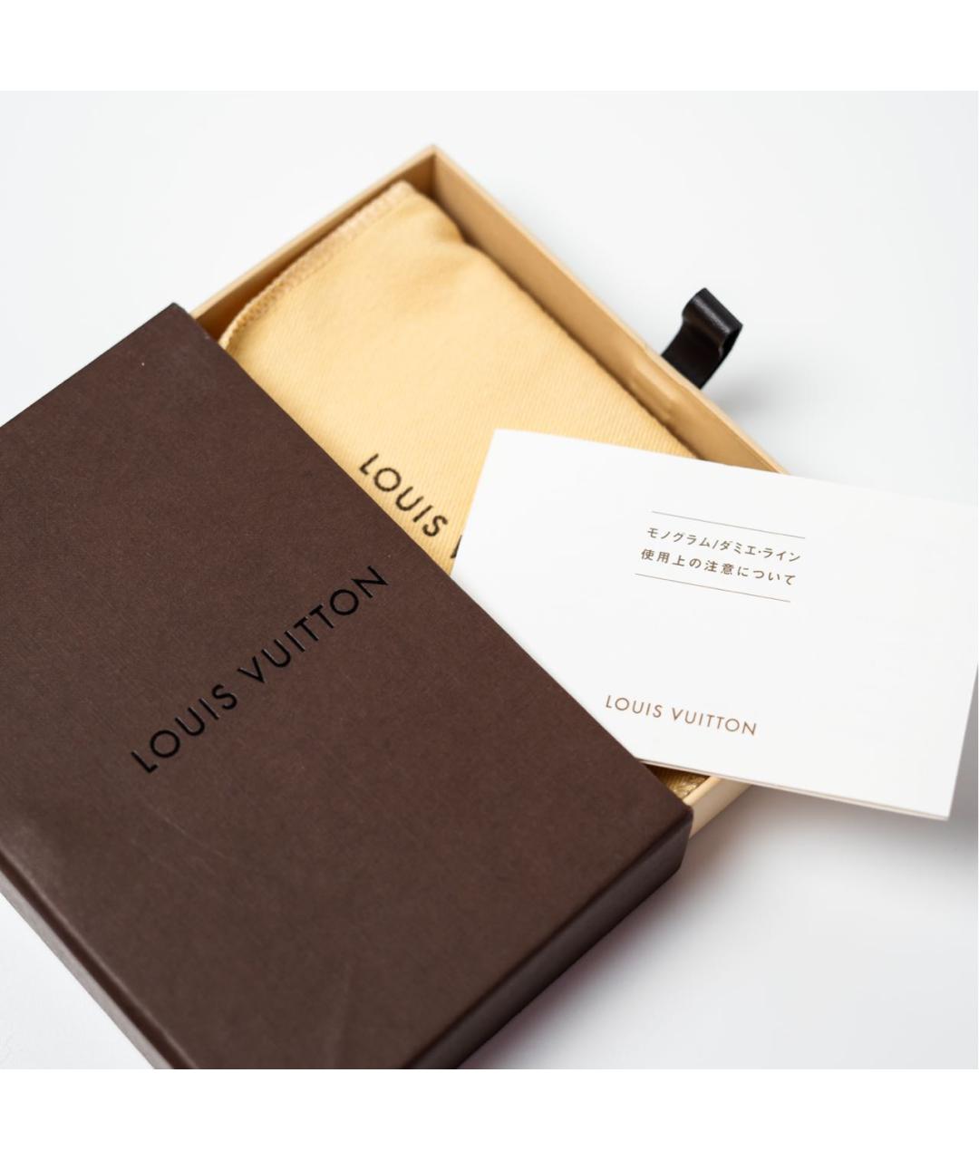LOUIS VUITTON Коричневый кардхолдер, фото 5