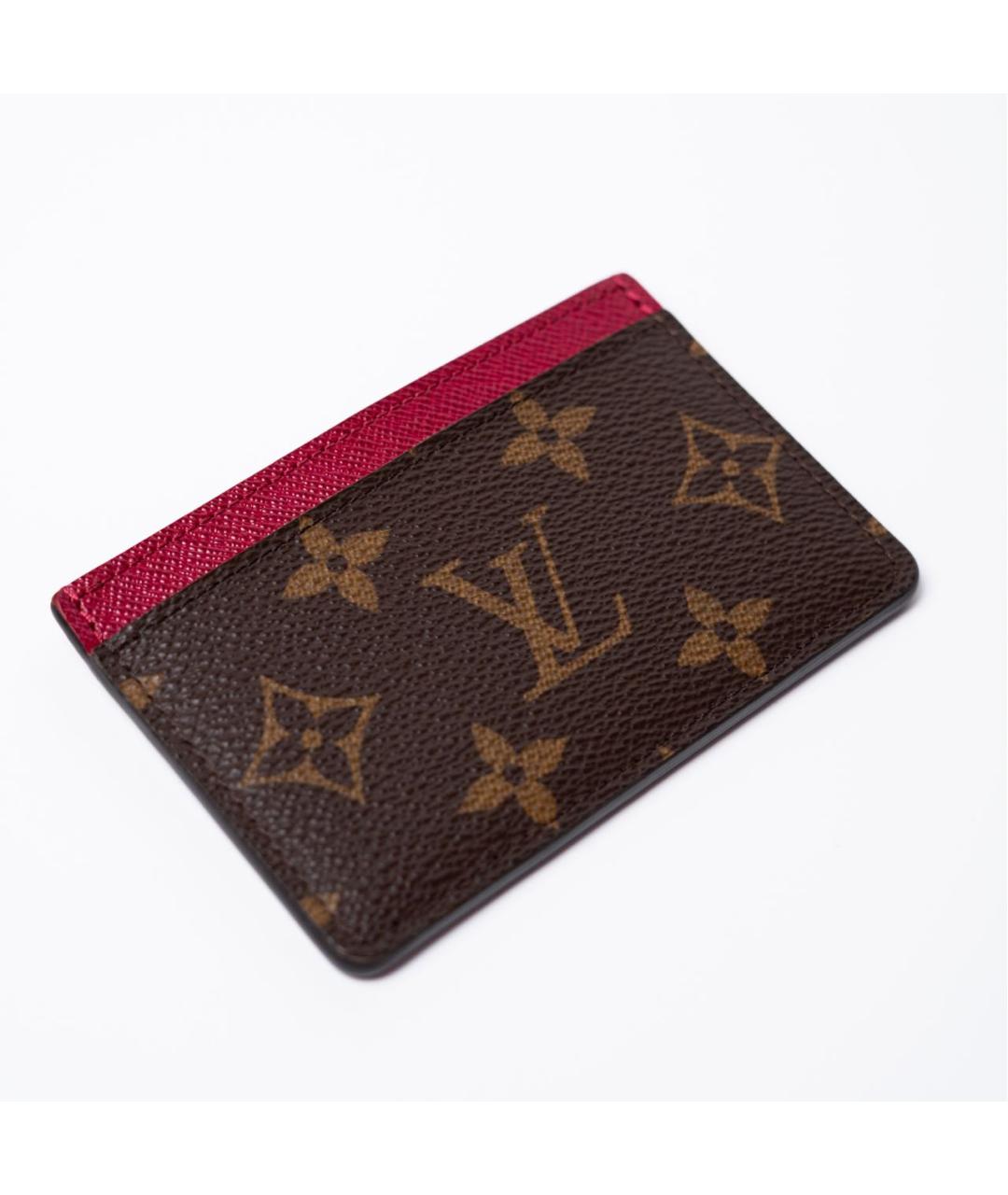 LOUIS VUITTON Коричневый кардхолдер, фото 2