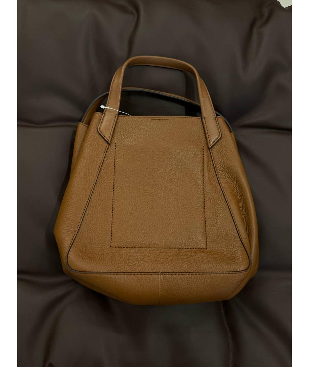 MICHAEL KORS Коричневая кожаная сумка через плечо, фото 5