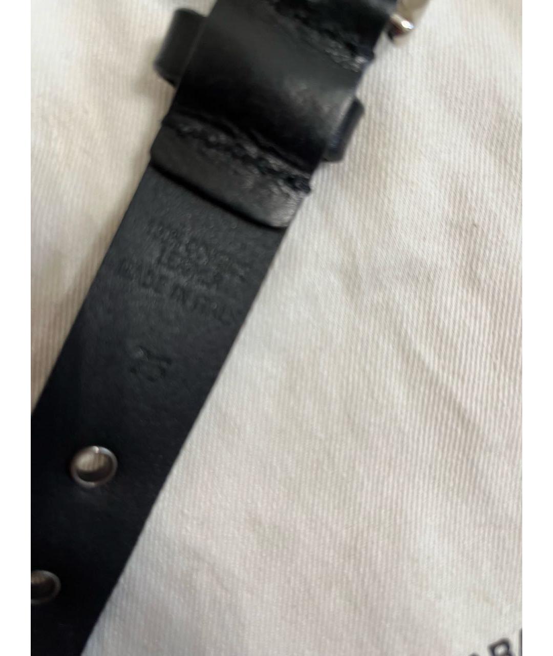 ISABEL MARANT Черный кожаный ремень, фото 5