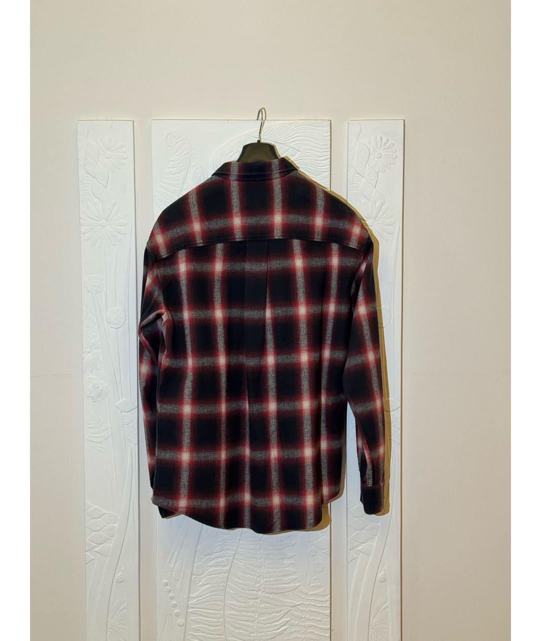 DSQUARED2 Красная хлопковая кэжуал рубашка, фото 3