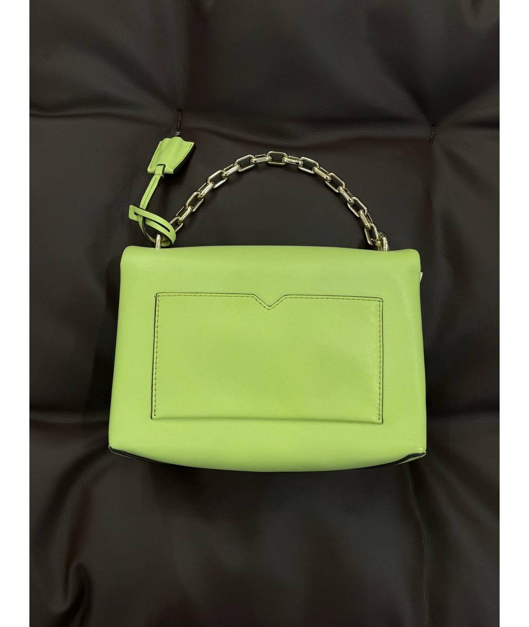 MICHAEL KORS Зеленая кожаная сумка через плечо, фото 5