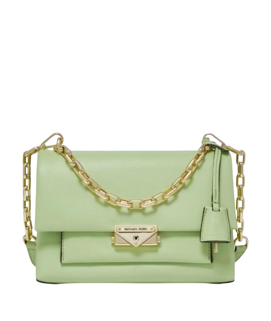 MICHAEL KORS Зеленая кожаная сумка через плечо, фото 1