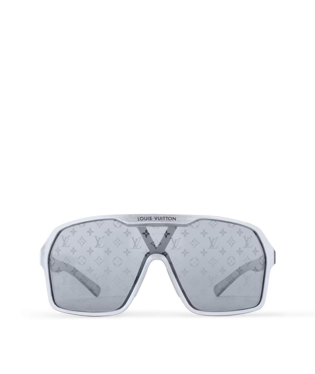 LOUIS VUITTON Серебряные пластиковые солнцезащитные очки, фото 3