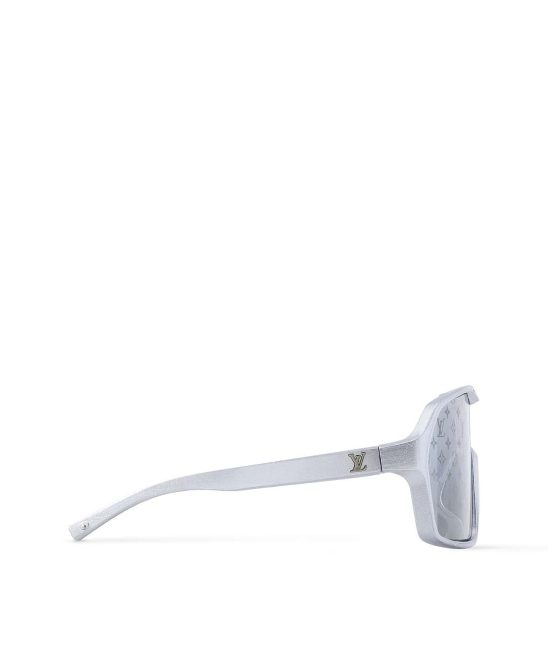 LOUIS VUITTON Серебряные пластиковые солнцезащитные очки, фото 2