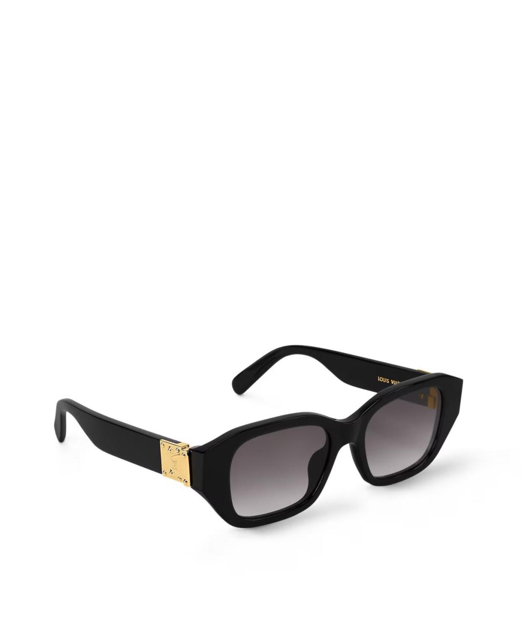 LOUIS VUITTON Черные пластиковые солнцезащитные очки, фото 5