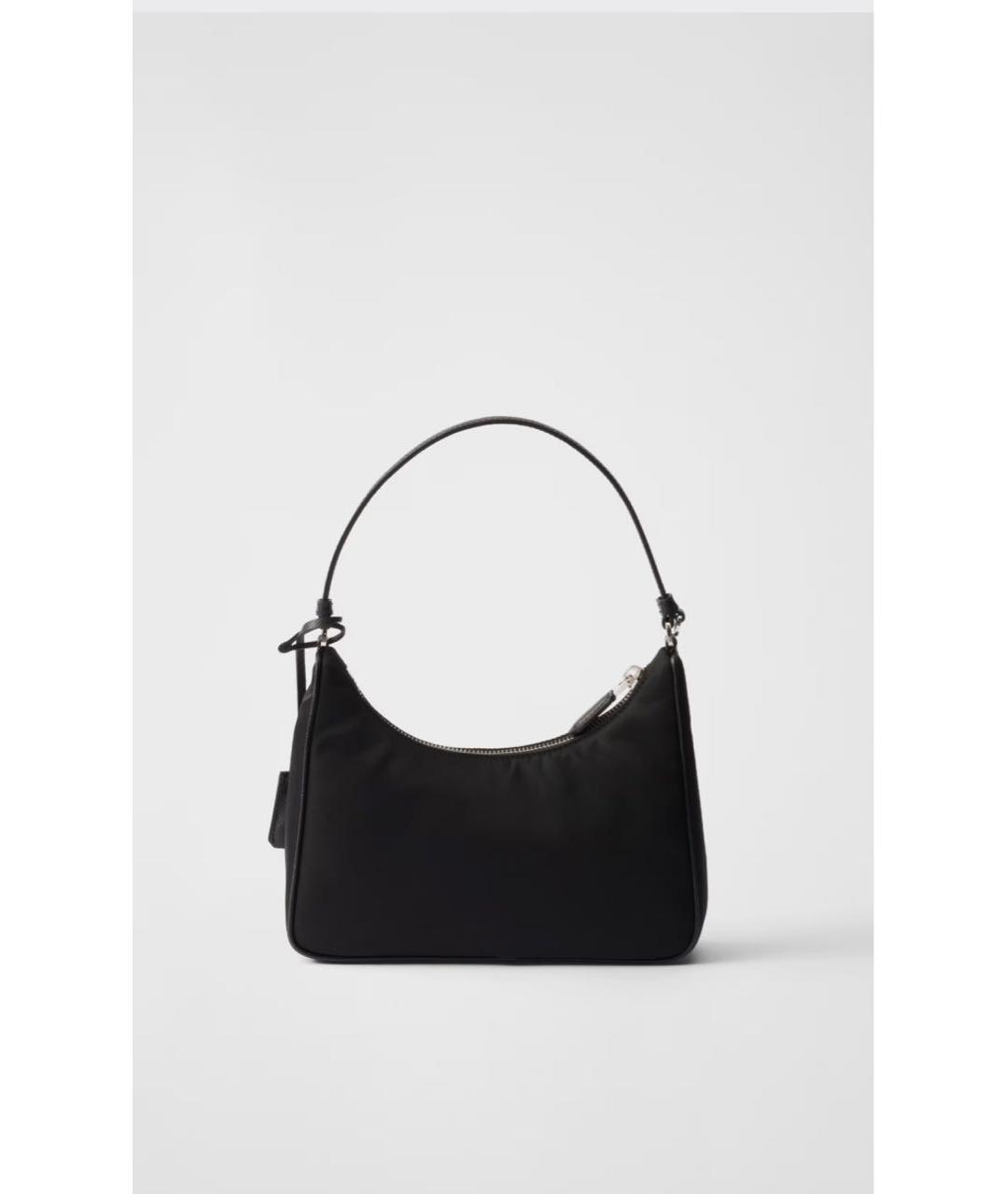 PRADA Черная тканевая сумка с короткими ручками, фото 2