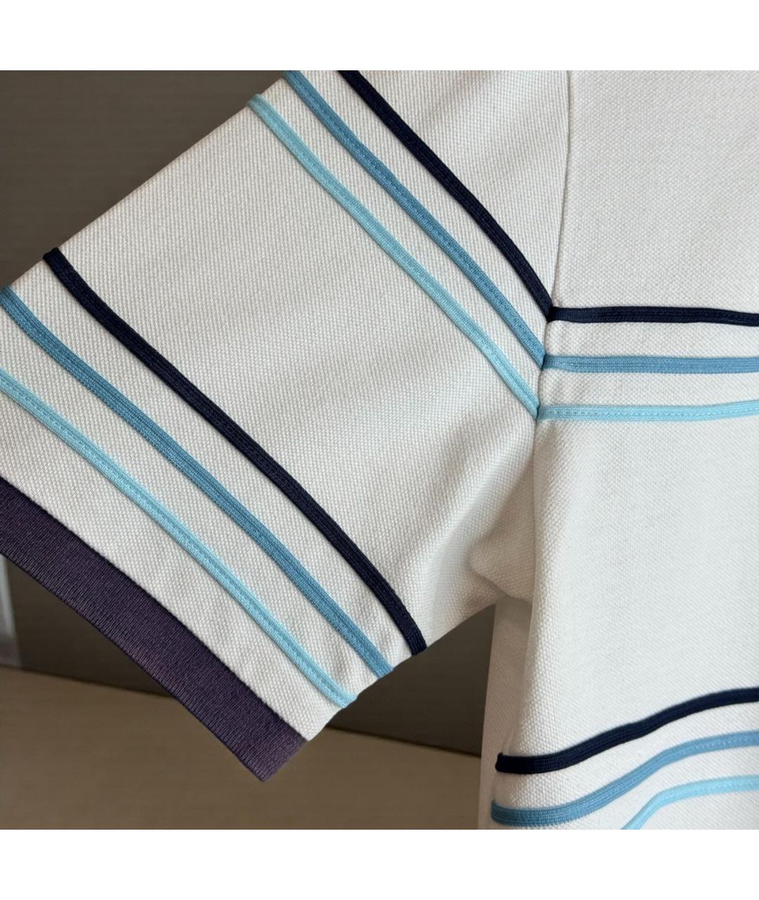 SAINT LAURENT Белое хлопковое поло с коротким рукавом, фото 4