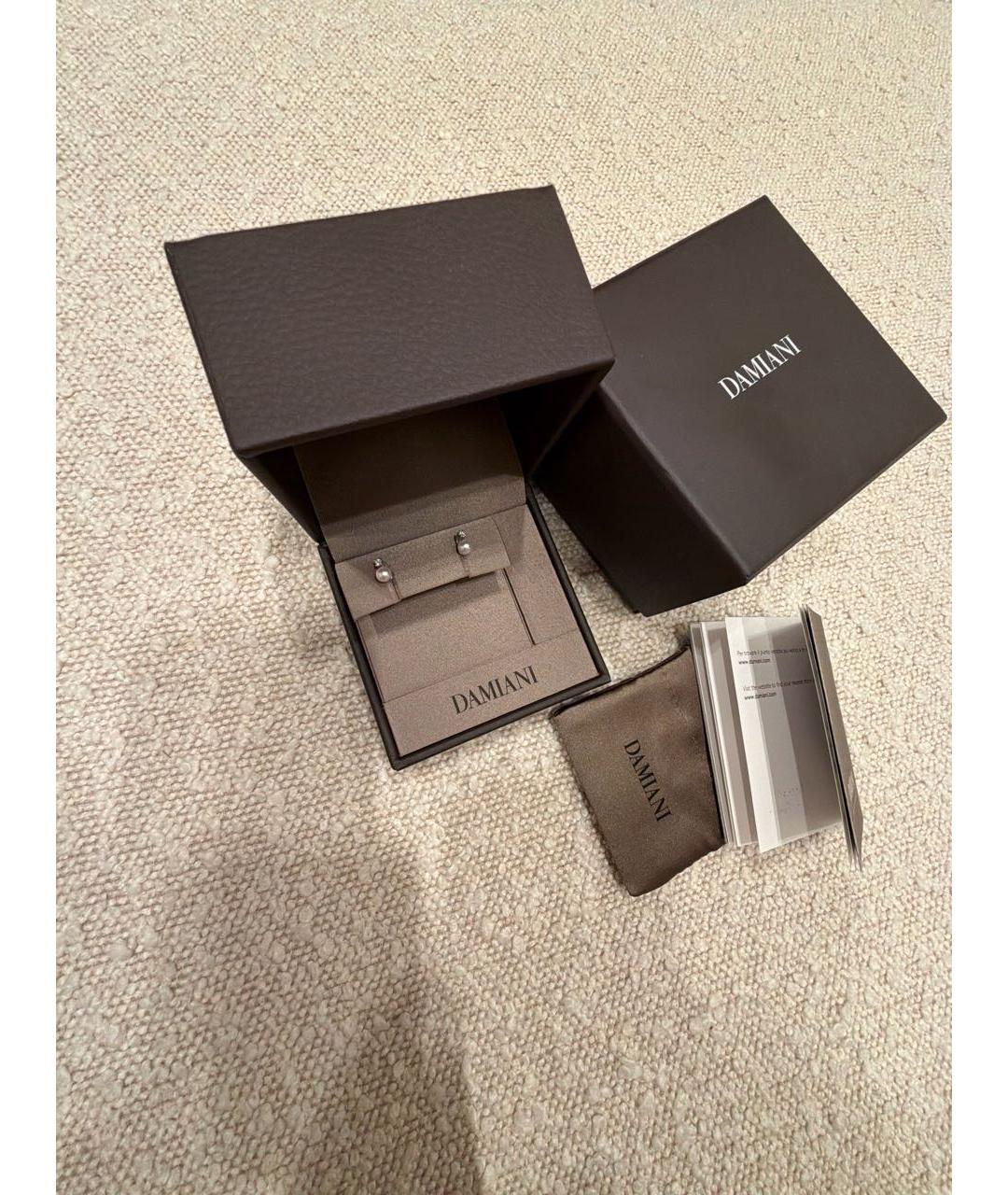 DAMIANI Белые жемчужные серьги, фото 2