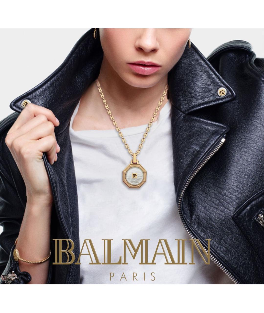 PIERRE BALMAIN Золотое латунное колье, фото 4