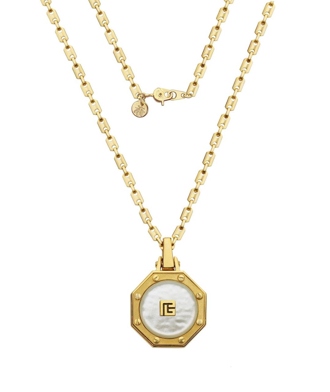 PIERRE BALMAIN Золотое латунное колье, фото 3