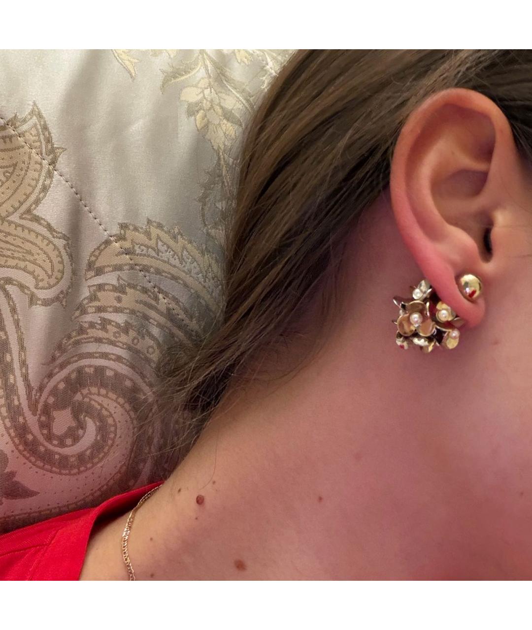 CHRISTIAN DIOR Золотые серебряные серьги, фото 5