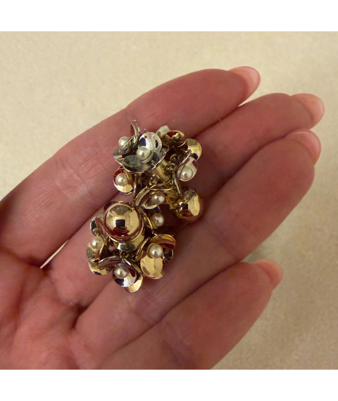 CHRISTIAN DIOR Золотые серебряные серьги, фото 2