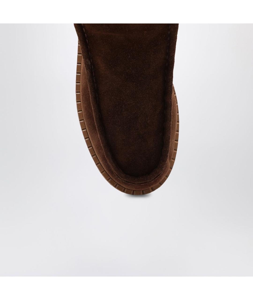 PRADA Коричневые замшевые ботинки, фото 5