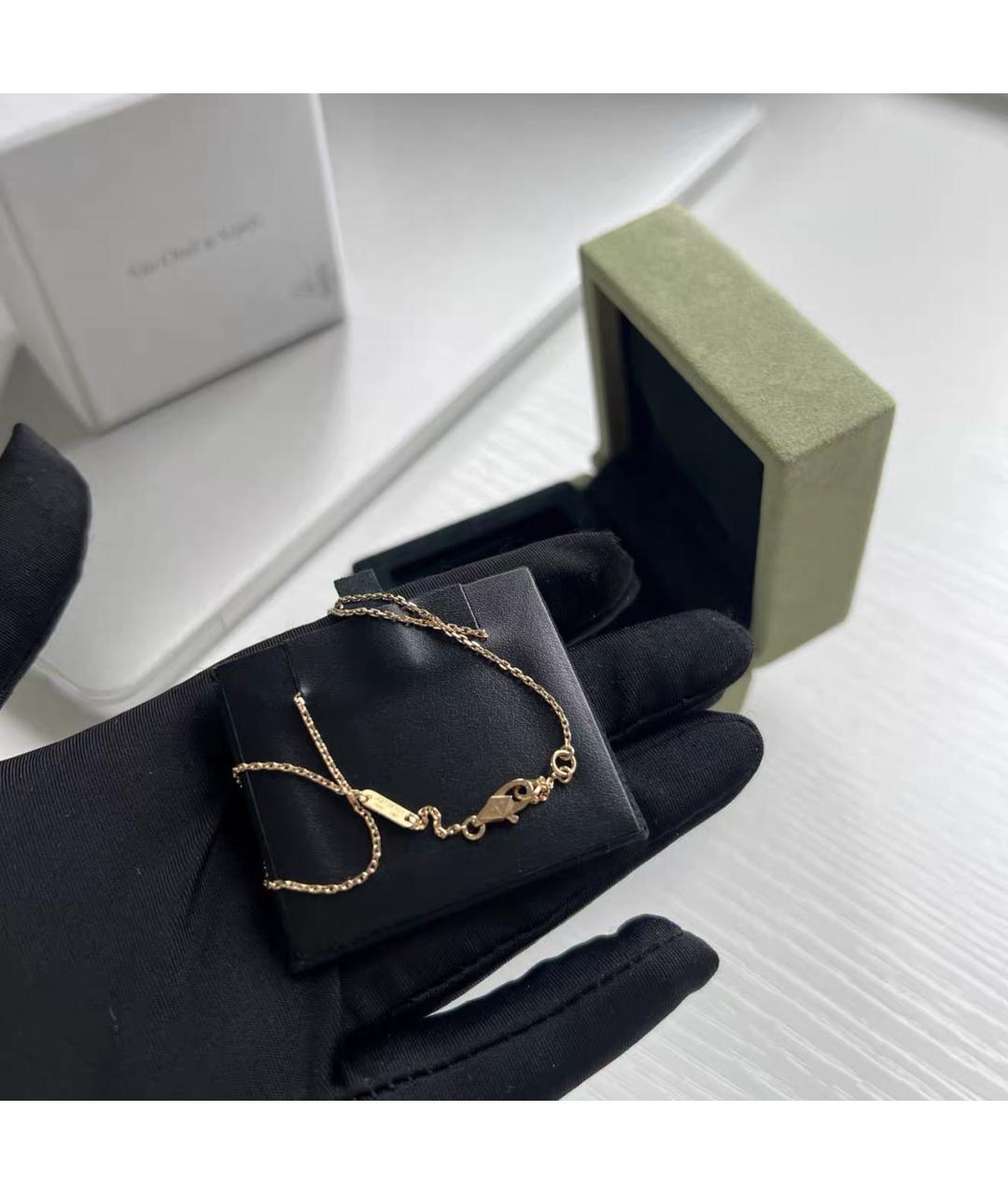 VAN CLEEF & ARPELS Белая подвеска из желтого золота, фото 6