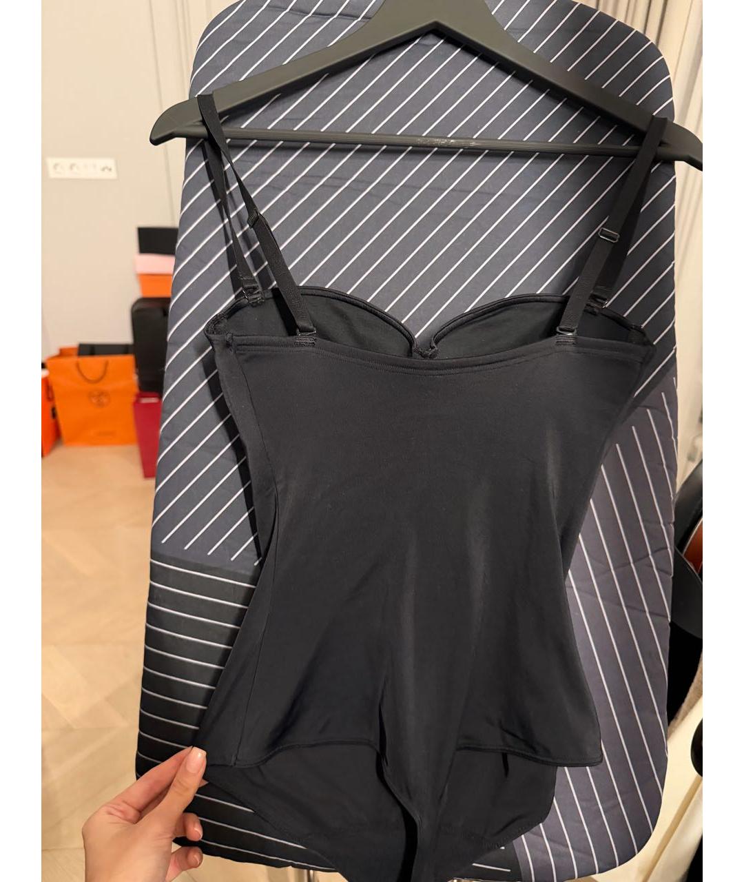 WOLFORD Черная атласная майка, фото 2