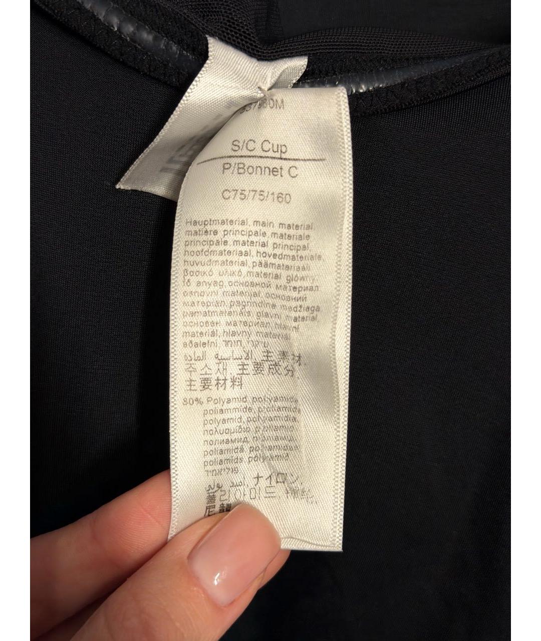 WOLFORD Черная атласная майка, фото 3