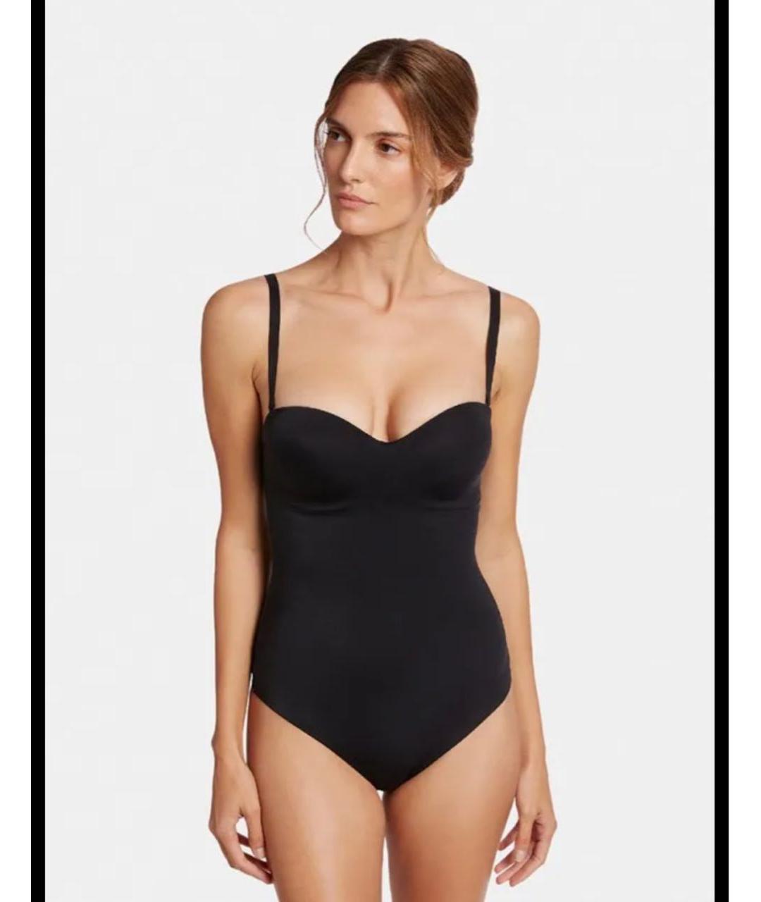 WOLFORD Черная атласная майка, фото 4