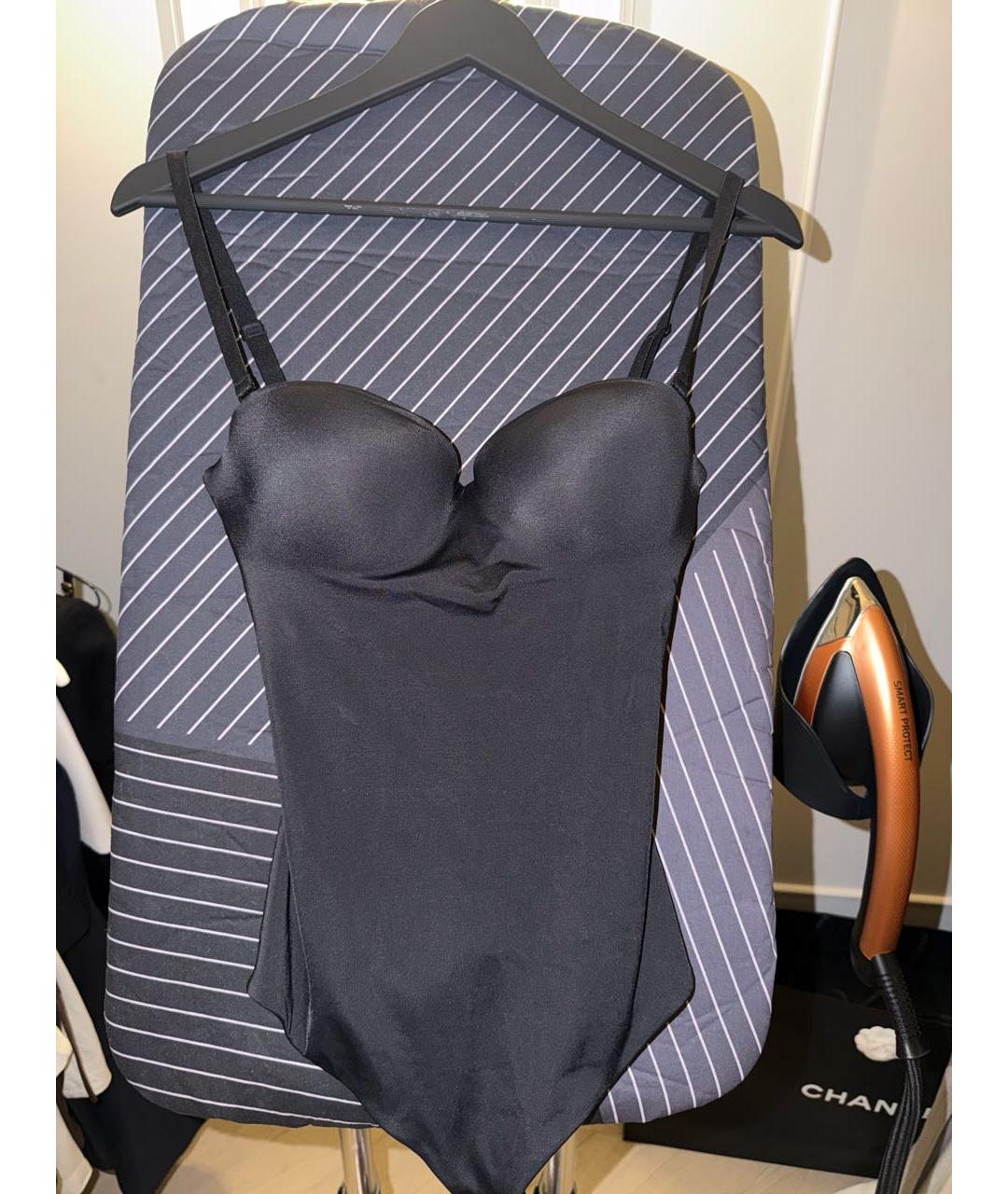 WOLFORD Черная атласная майка, фото 5