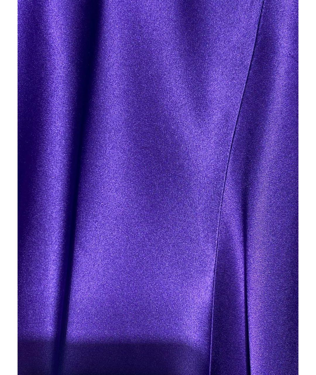 YVES SAINT LAURENT VINTAGE Фиолетовая шелковая майка, фото 4