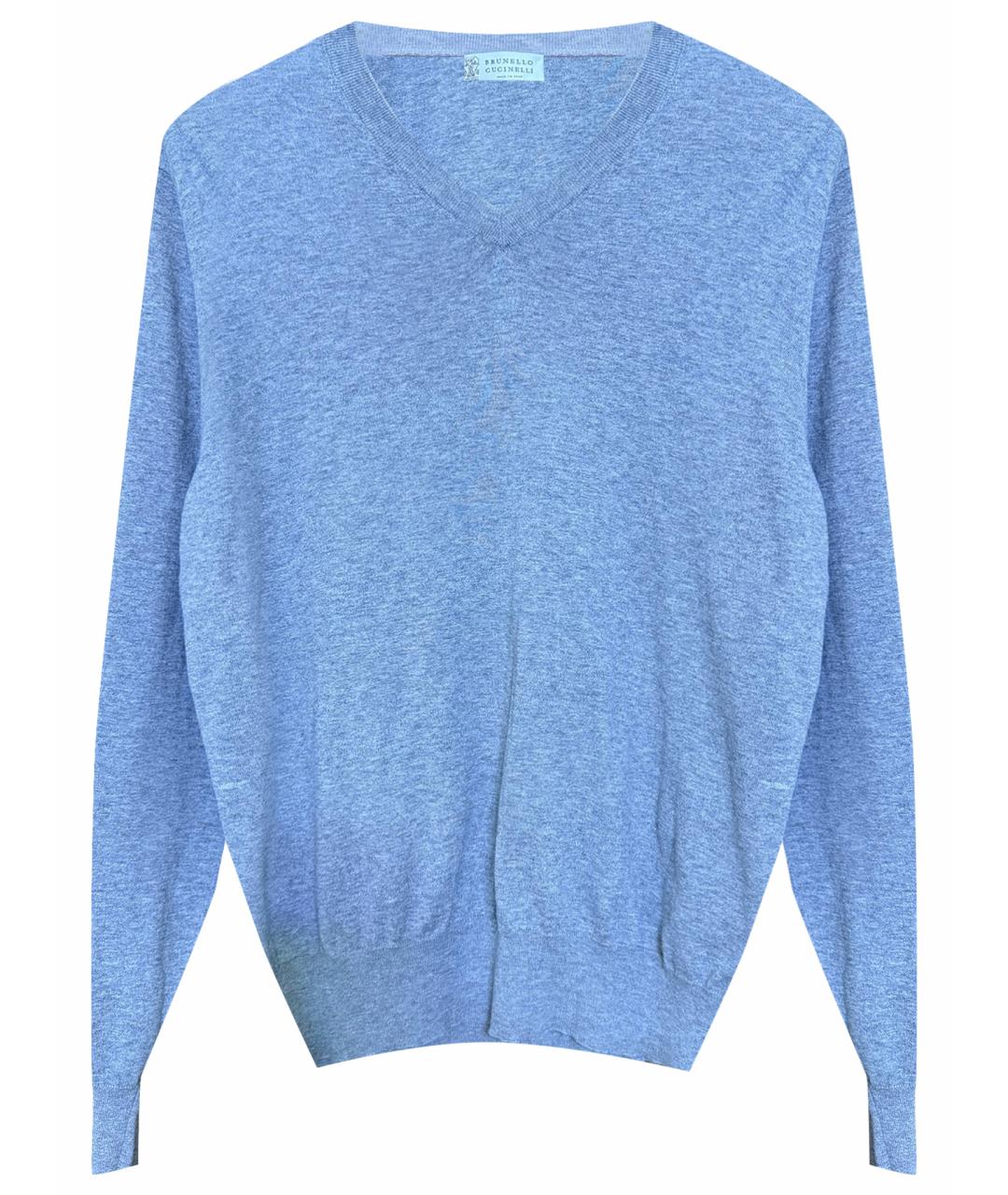BRUNELLO CUCINELLI Серый хлопковый джемпер / свитер, фото 1