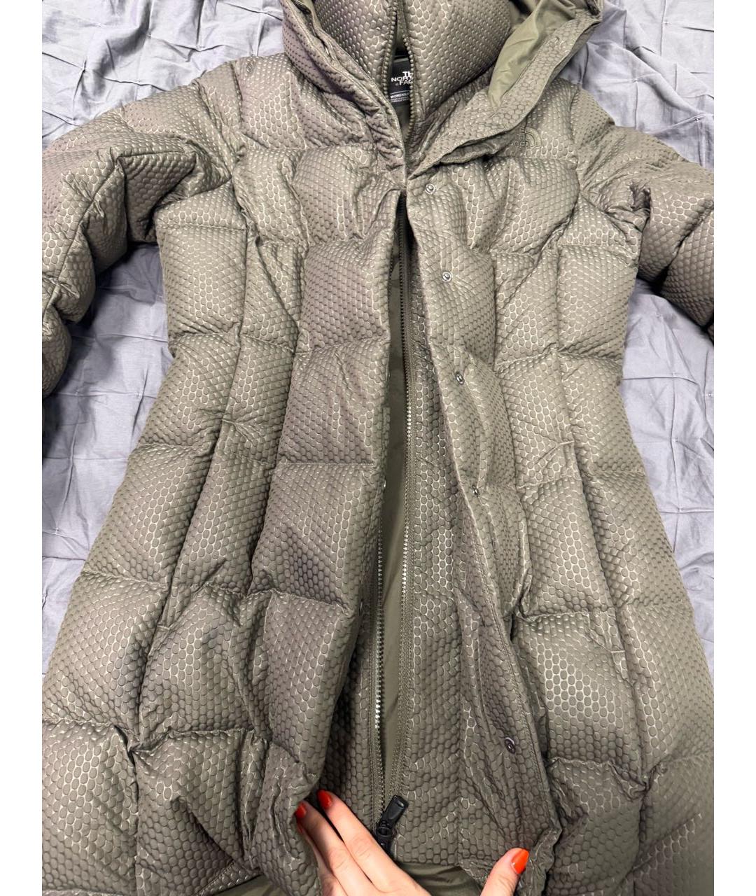 THE NORTH FACE Хаки полиэстеровый пуховик, фото 5
