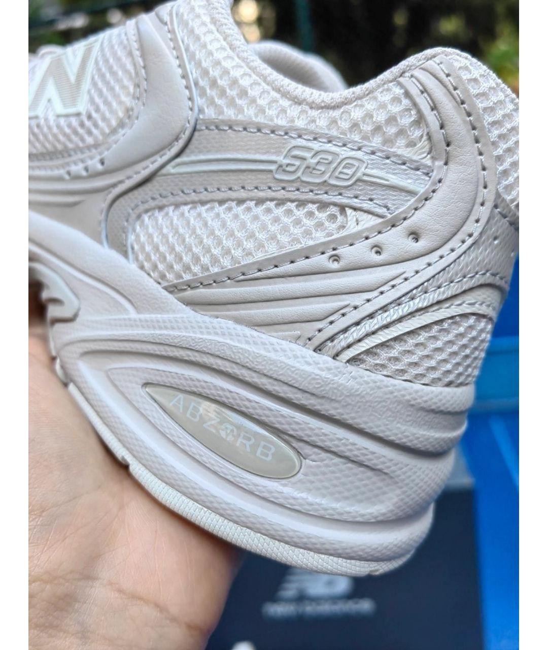 NEW BALANCE Бежевые текстильные кроссовки, фото 5