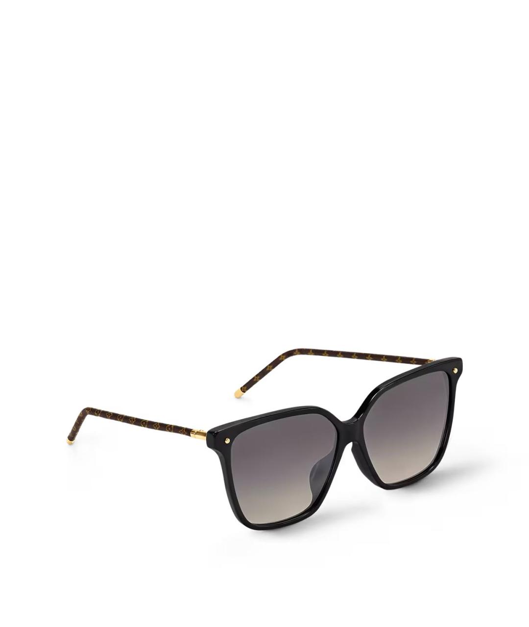 LOUIS VUITTON Черные пластиковые солнцезащитные очки, фото 6