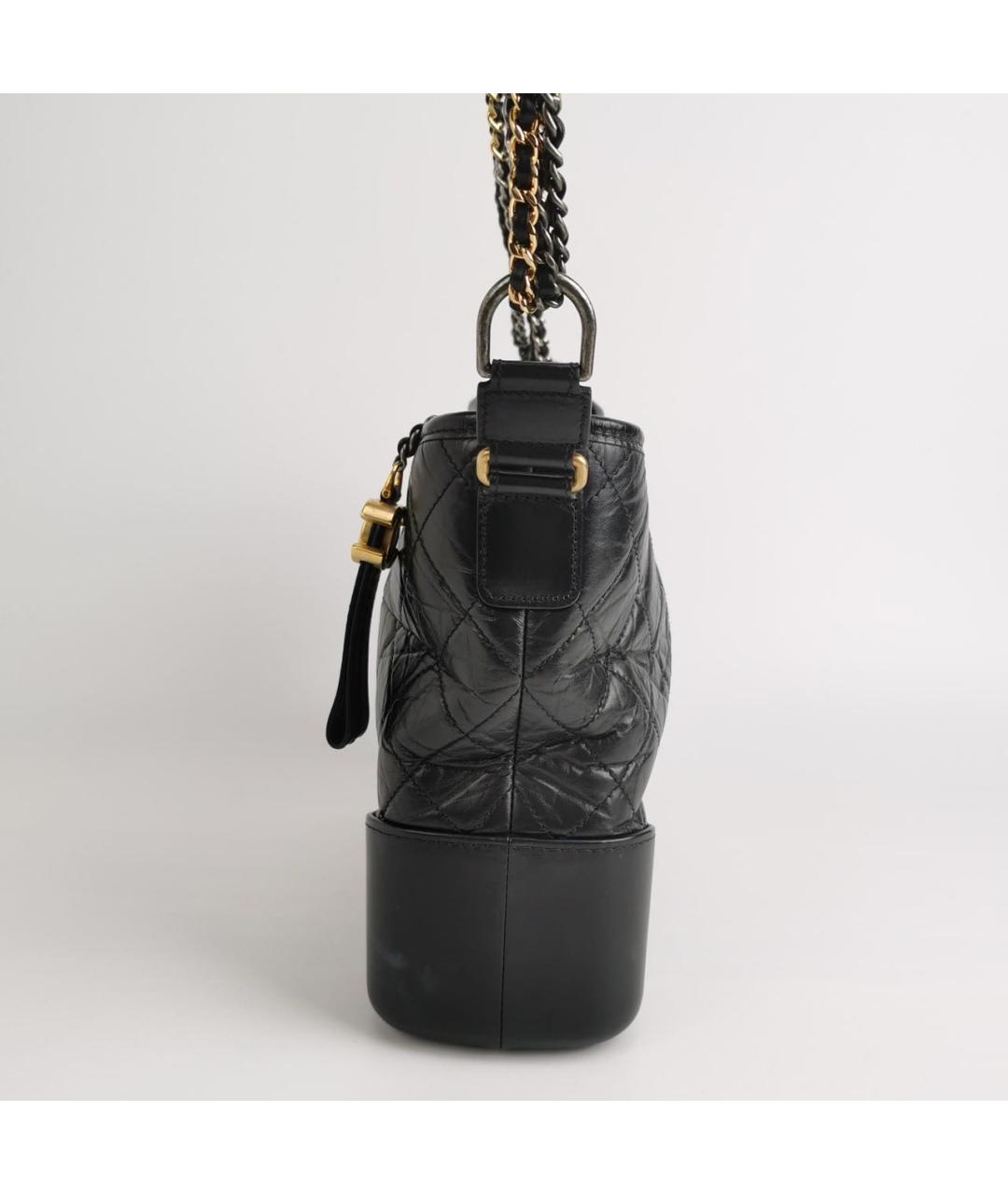 CHANEL Черная кожаная сумка через плечо, фото 2