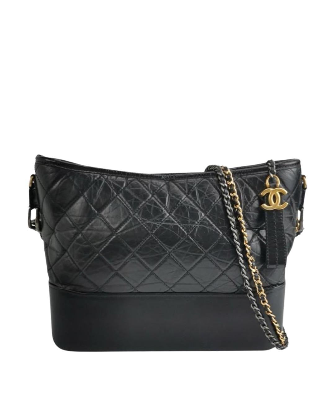 CHANEL Черная кожаная сумка через плечо, фото 1