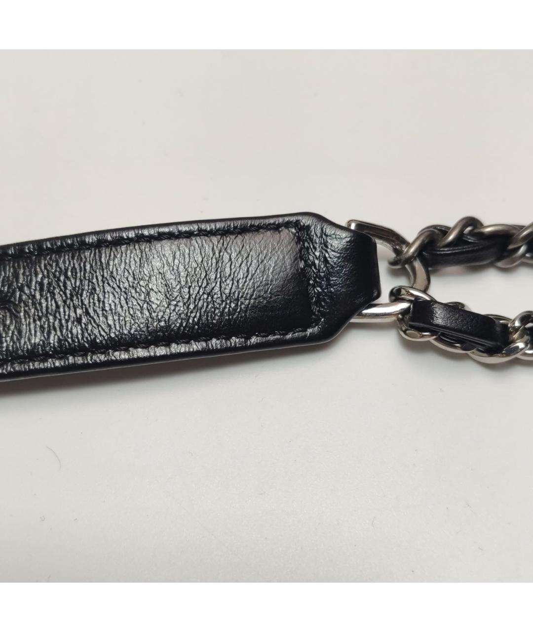 CHANEL Черная кожаная сумка через плечо, фото 7
