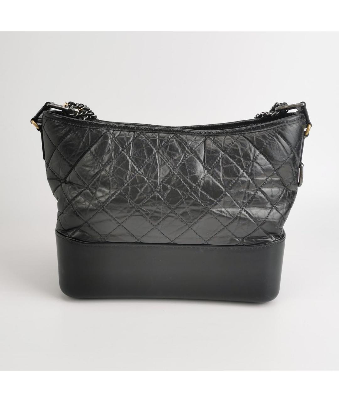 CHANEL Черная кожаная сумка через плечо, фото 4